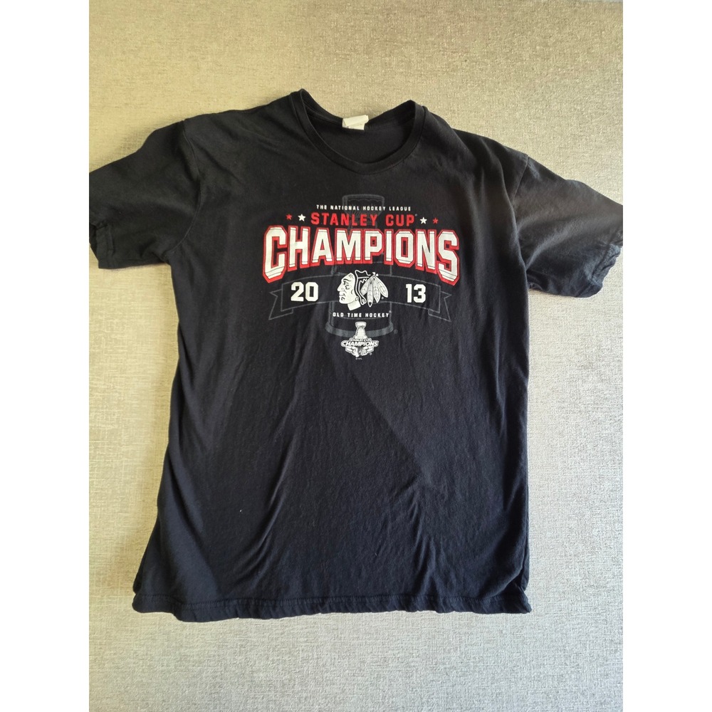 Chicago Blackhawks 2013 Stanley Cup Champions T-Shirt XL NHL Hockey Graphic Tee